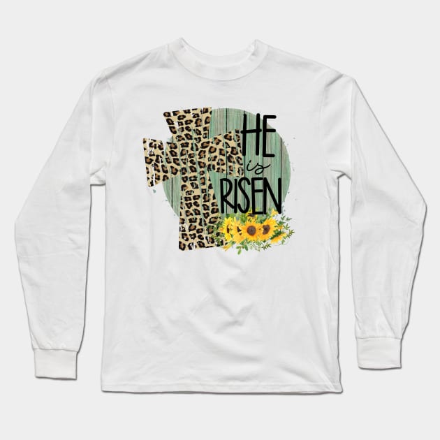 He Is Risen Long Sleeve T-Shirt by Satic